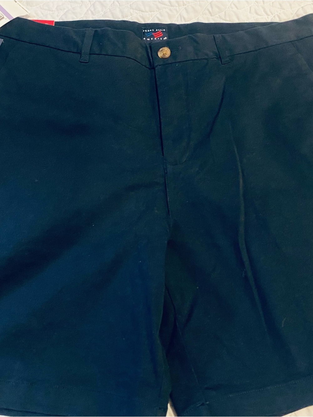 Perry Ellis Dark Navy Straight Chino Shorts